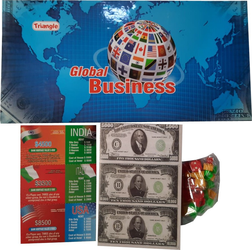 JMD JMD Creation GLOBAL BUSINESS BOARD GAME Money & Assets Board Game - Flipkart Deal