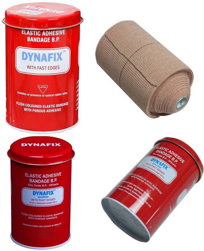 DYNAFIX Elastic Adhesive Bandage B.P. 10 cm X Stretched Length 4/6 m