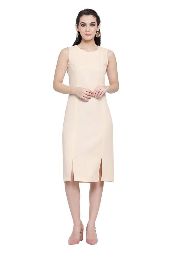 Office & you Women A-line White Dress - Buy Office & you Women A-line White  Dress Online at Best Prices in India 