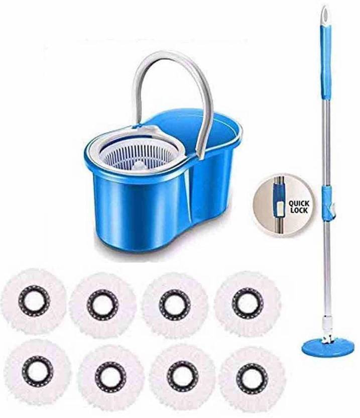 GTC Plastic Easy Magic 360 Degree Floor Cleaning PVC Dryer Bucket Mop