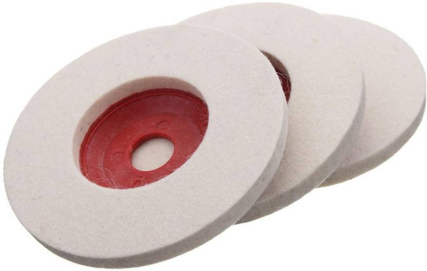 Inditrust Grinder felt wheel polishing Disc pad polishing wheel Glass Polisher(4 inch)