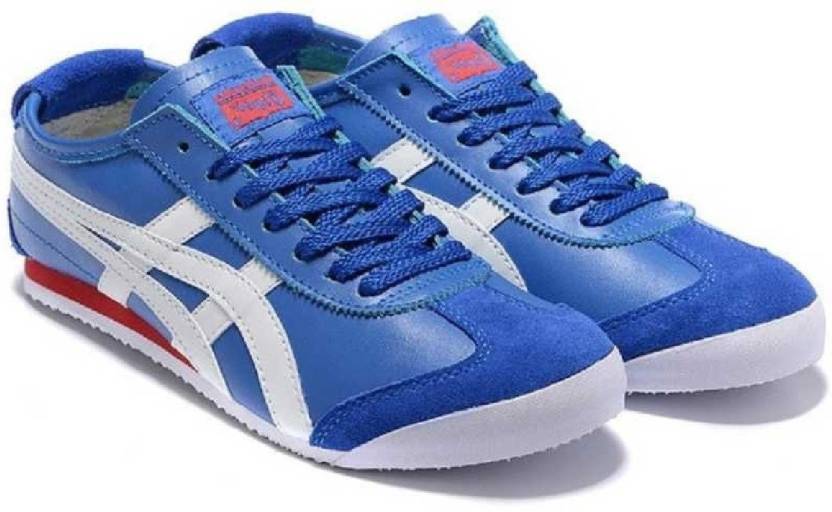Asics Tiger Mexico 66 Rich Blue Leather Casual Sneakers & Running Shoes For  Men - Buy Asics Tiger Mexico 66 Rich Blue Leather Casual Sneakers & Running  Shoes For Men Online at