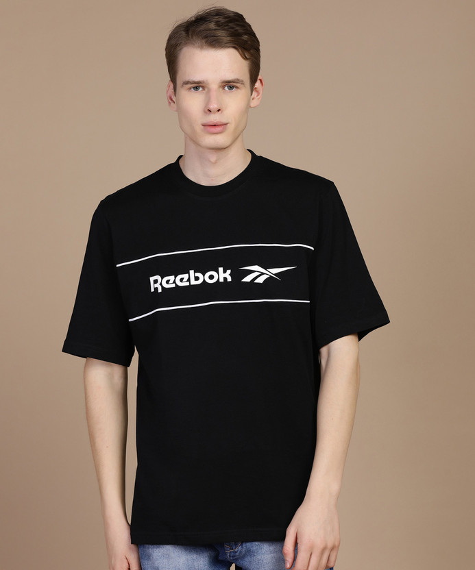 REEBOK CLASSICS Printed Men Round Neck Black T-Shirt - Buy REEBOK CLASSICS  Printed Men Round Neck Black T-Shirt Online at Best Prices in India |  Flipkart.com