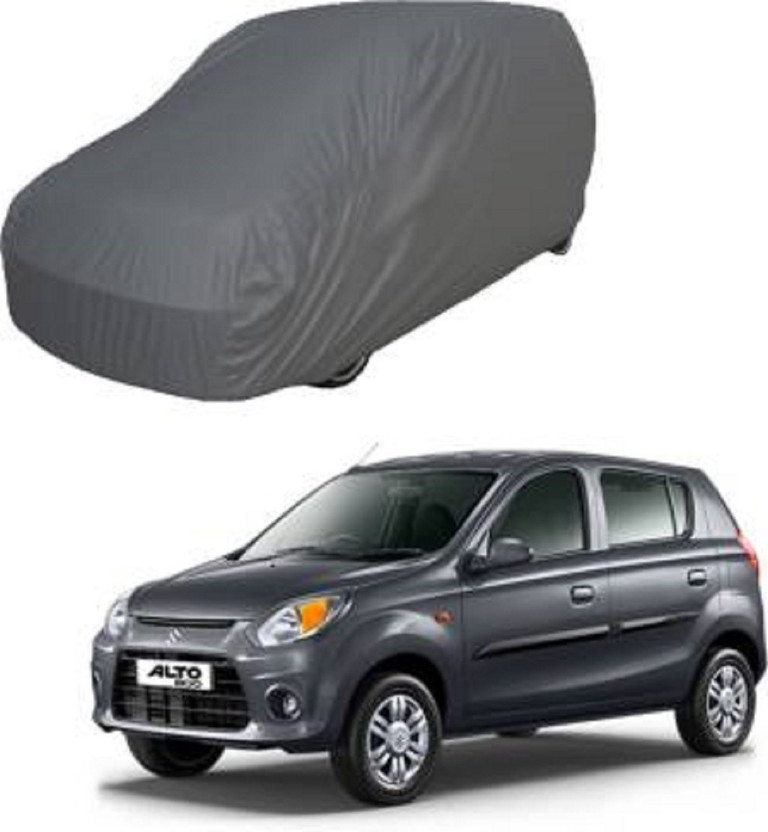 ONLINE SHOP SERVICES Car Cover For Maruti Suzuki Alto 800 (Without Mirror Pockets)(Grey)