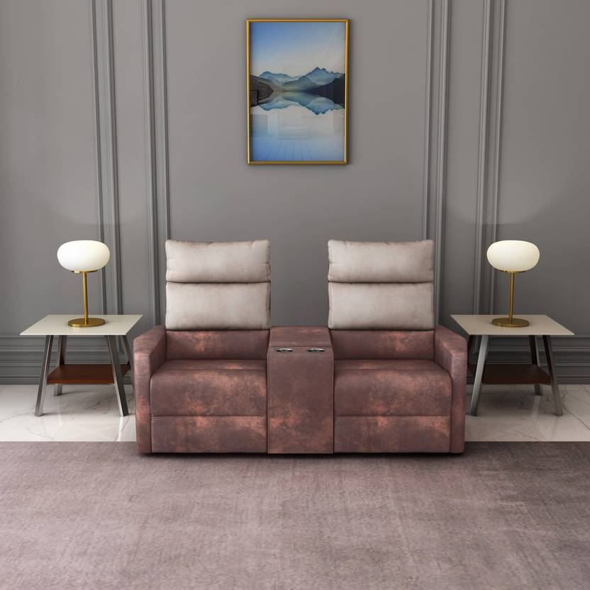 Godrej Interio Diva Leatherette 3 2 1 Tan Brown Sofa Set ...