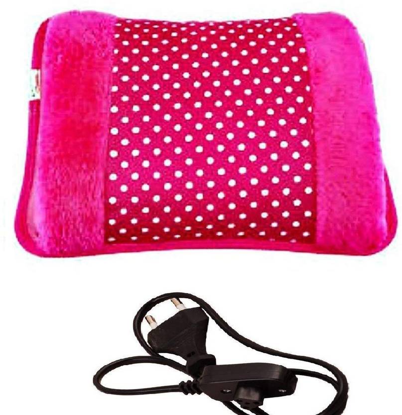 ELANOR Electric Hot Gel Pad Fur Velvet With Hand Pocket Pain Relief