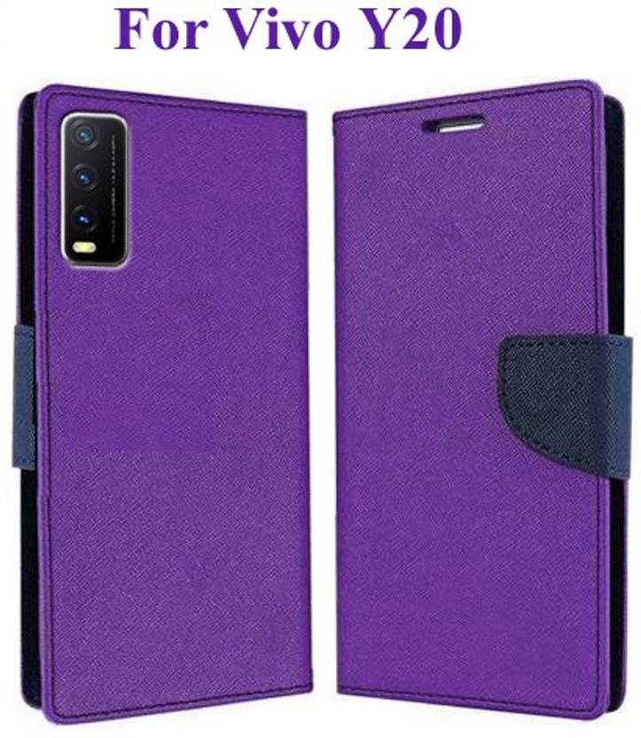 Wristlet Flip Cover for Vivo Y20, Vivo Y20i, Vivo Y20A, Vivo Y20G, Vivo