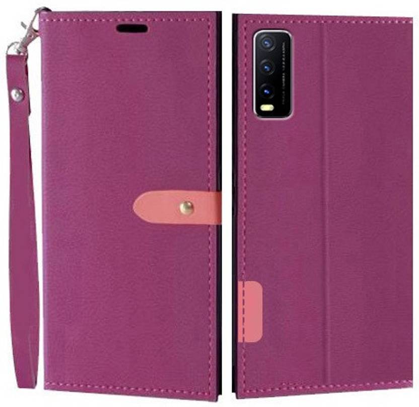 Krofty Flip Cover for Vivo Y20, Vivo Y20i, Vivo Y20A, Vivo Y20G, Vivo