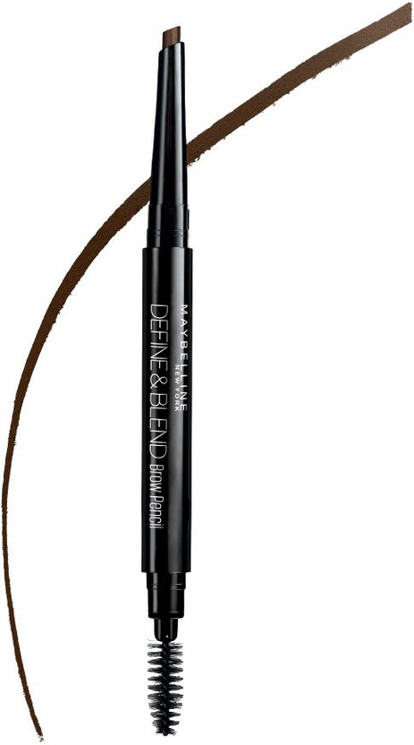 MAYBELLINE NEW YORK Define & Blend Brow Pencil With Spoolie | Long-lasting & Natutal-looking Results(Natural Brown)