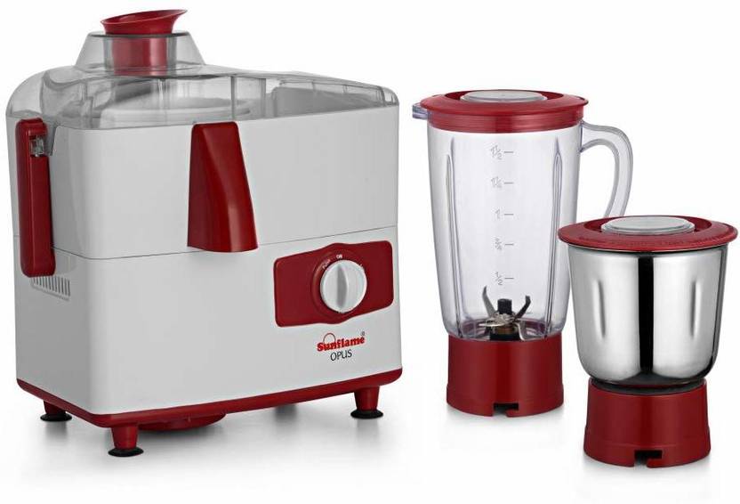 SUNFLAME JMG Sun_001 450 Juicer Mixer Grinder (2 Jars, Red) Price in