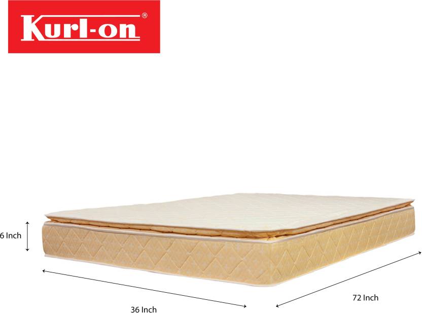 kurlon spring mattress with memory foam