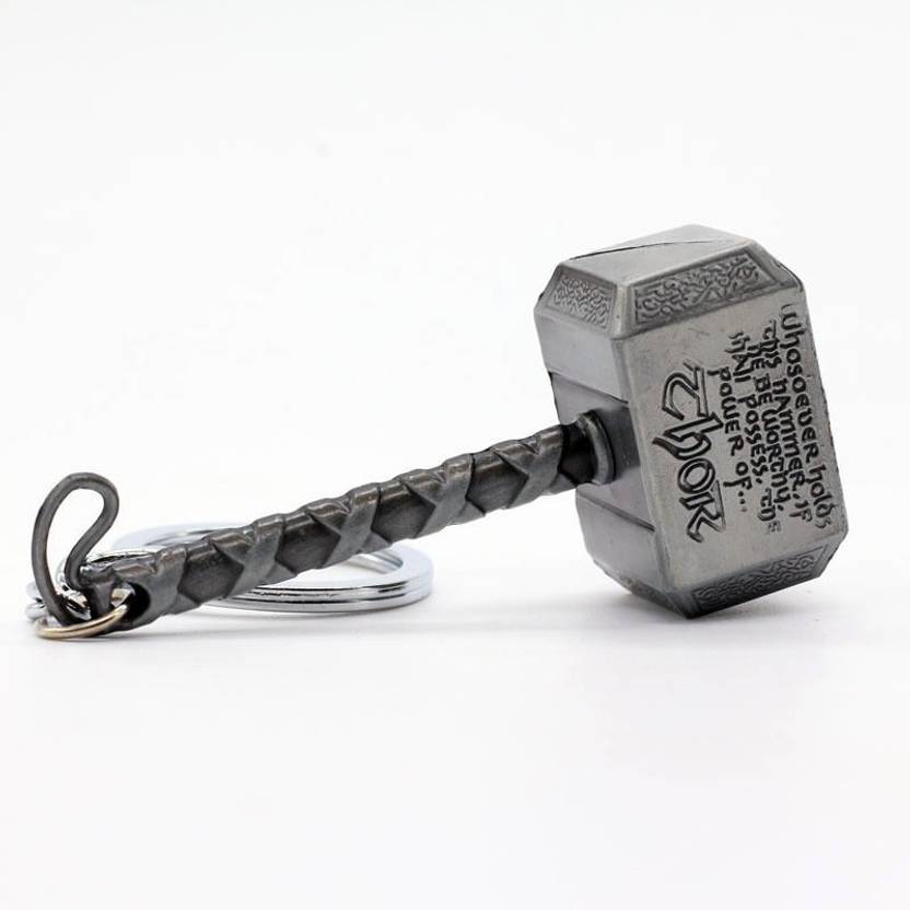 Mk Thor Hammer Marvel Avengers Superhero Silver Metal Ring Key Mk Thor Hammer Marvel Avengers Superhero Silver Metal Ring Key Chain Price In India