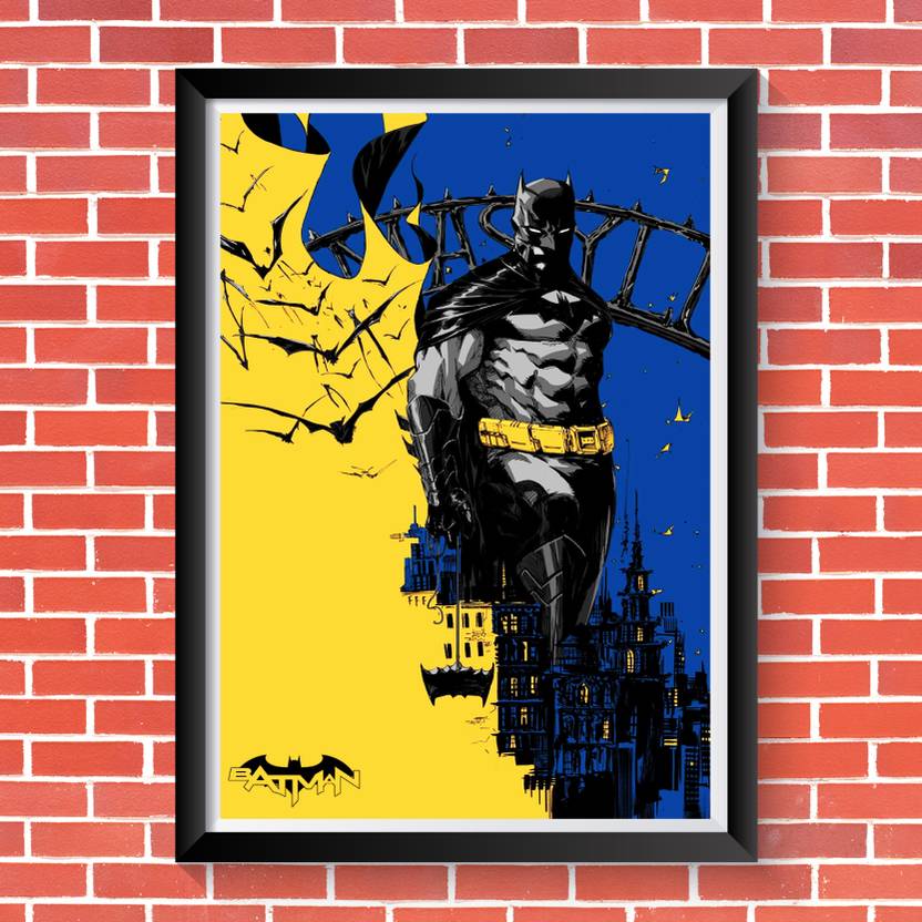Batman Poster Wall Art Home Decorative Item (Multicolour, 12 X 18 inch