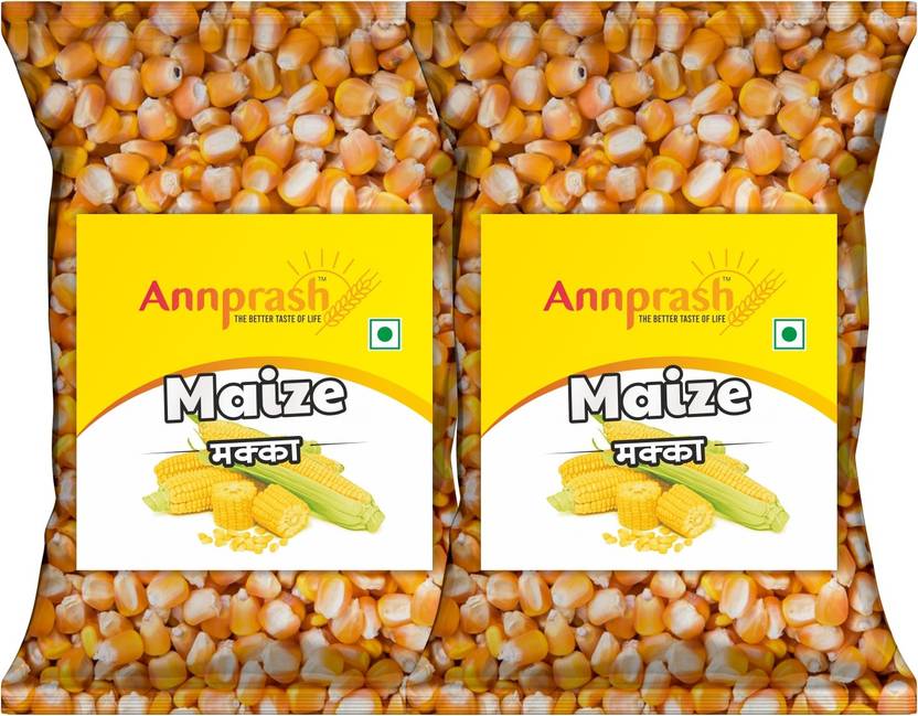 ANNPRASH PREMIUM QUALITY WHOLE MAIZE/ SABUT MAKKA 1KG(500GMx2) Corn