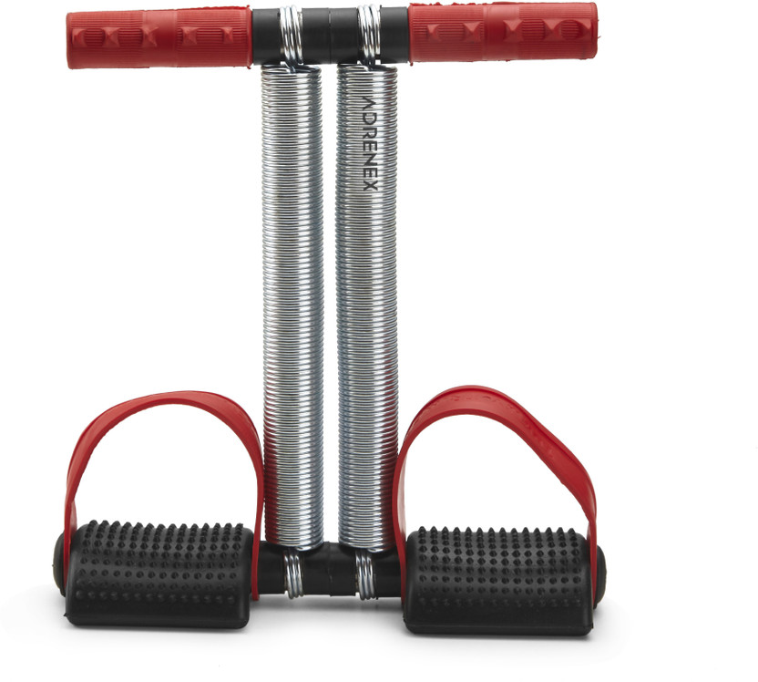 Adrenex DOUBLE STEEL SPRING TUMMY TRIMMER RED COLOR Ab Exerciser(Red)
