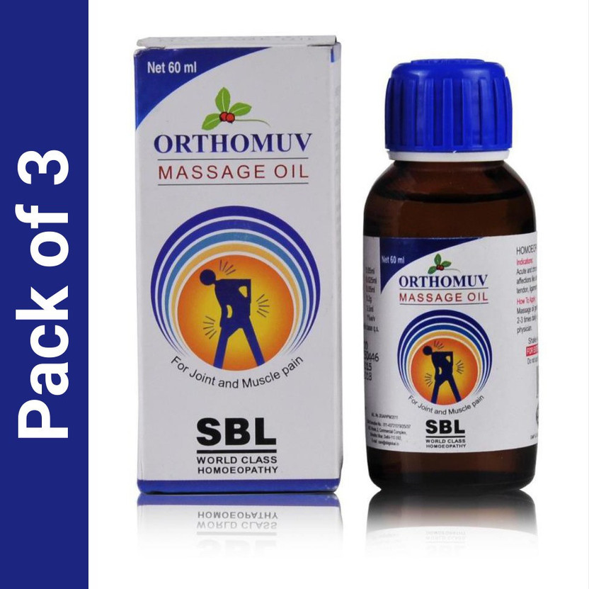 SBL Orthomuv Massage Oil Liquid(3 x 60)