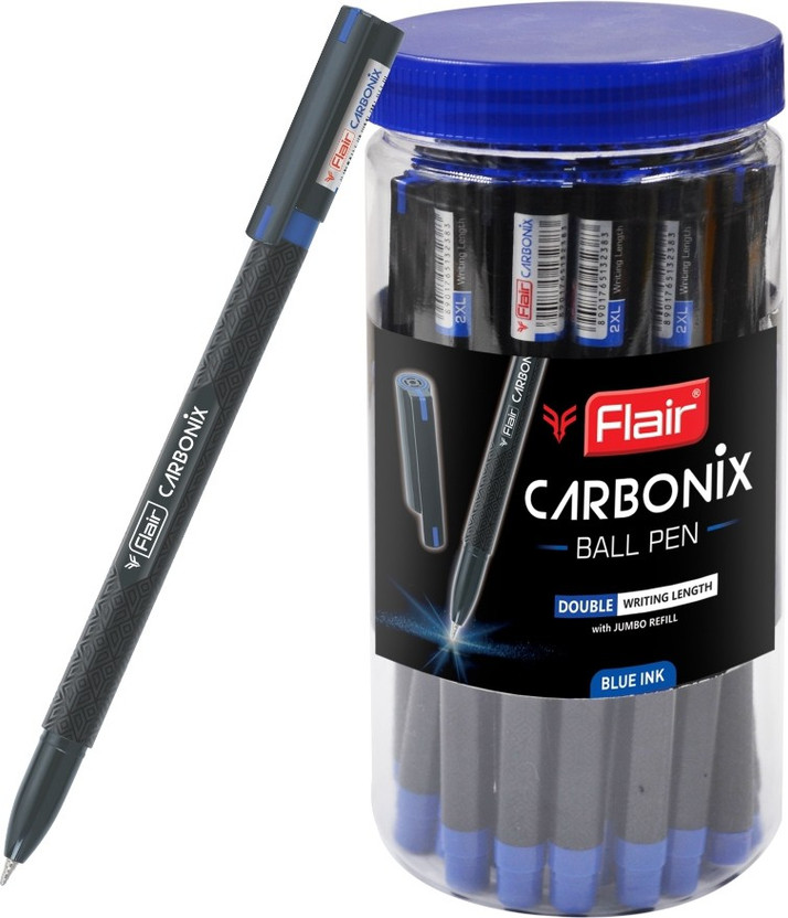 FLAIR Carbonix Ball Pen(Pack of 25, Ink Color - Blue)