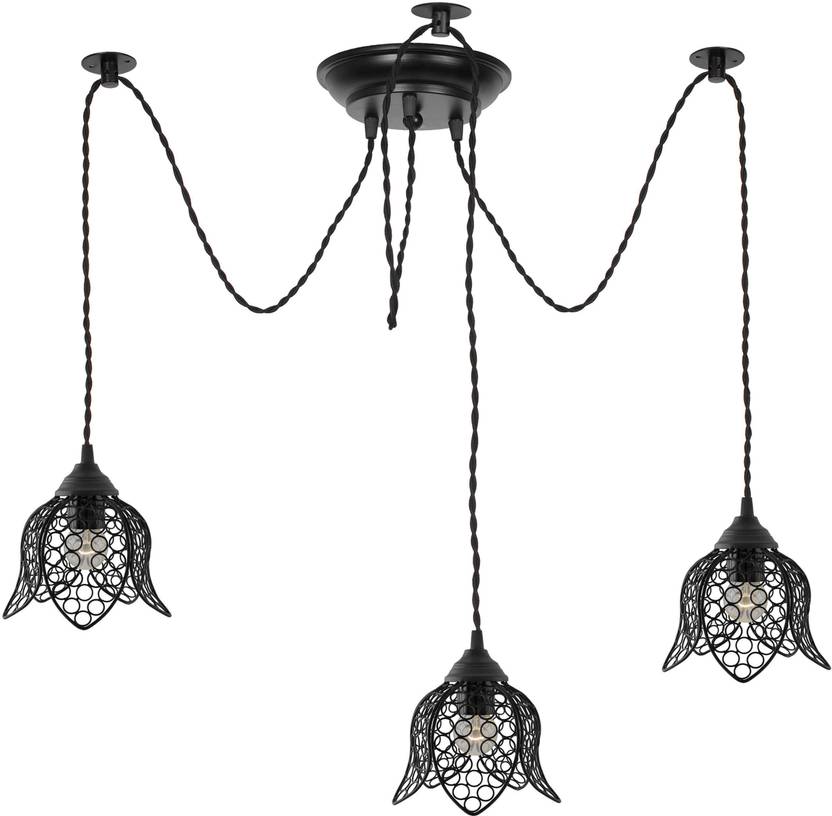 Flipkart Perfect Homes 3 Arms Spider Chandelier Lamp, Vintage Edison