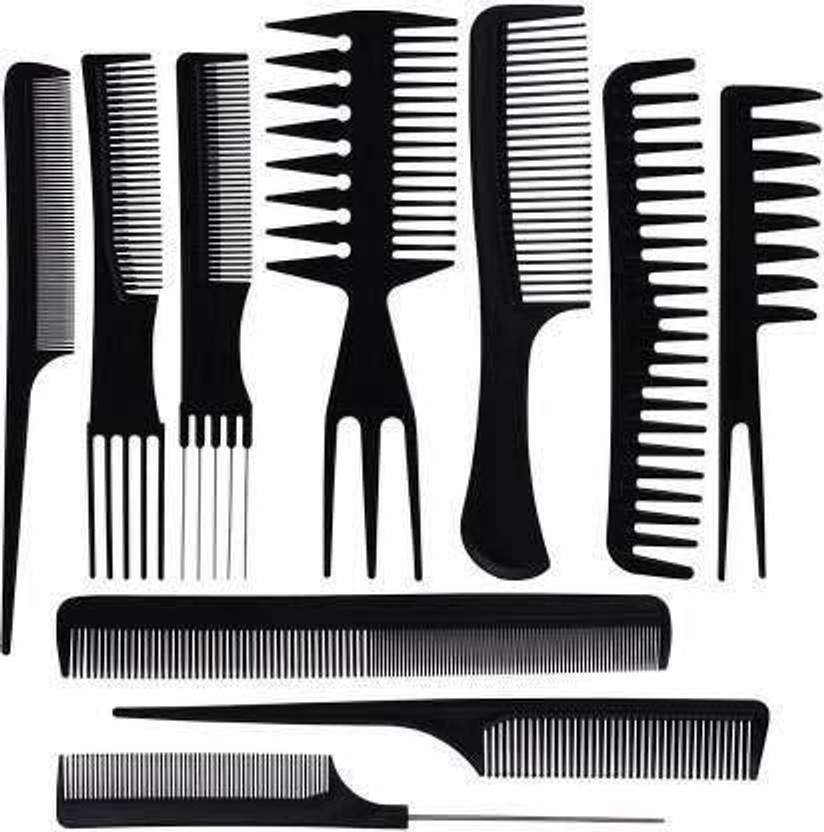 Buy Buy From Best 10Pcs Pro Salon Hair Cut Styling Hairdressing Barbers Combs Brush Set - Flipkart Deal