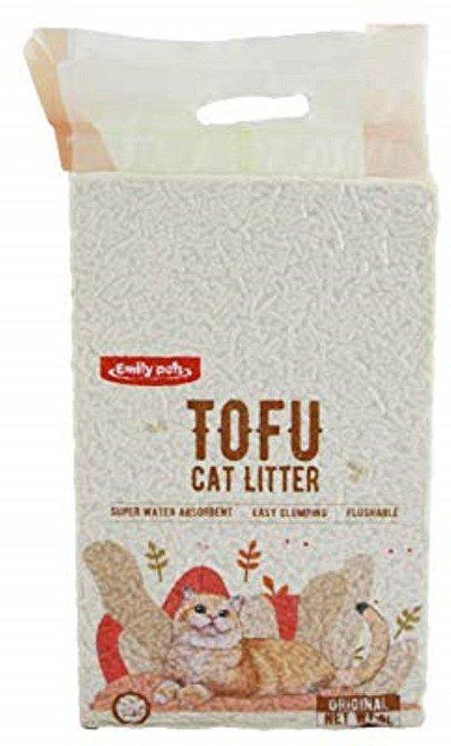 Emily Pets Pet Product Tofu 6L Flushable Clumping Cat Litter Pet Litter Tray Refill