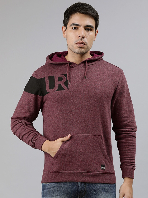 LEE Full Sleeve Solid Men Sweatshirt 