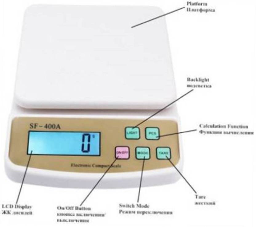 zofia Electronic Digital Kitchen Weight Machine Capacity 10Kg