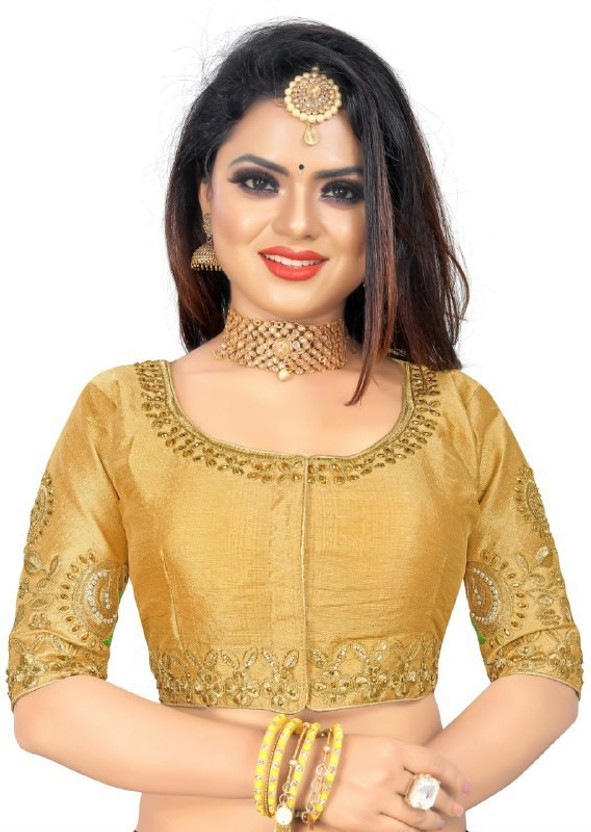 golden blouse flipkart