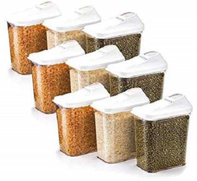 Finox Easy flow storage jar 750ml 9pc set , Ideal for kitchen grocery