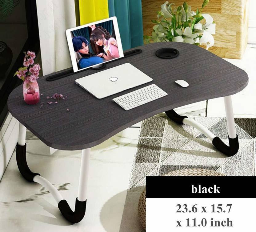 Beckon Mart Wood Portable Laptop Table Price in India Buy Beckon Mart