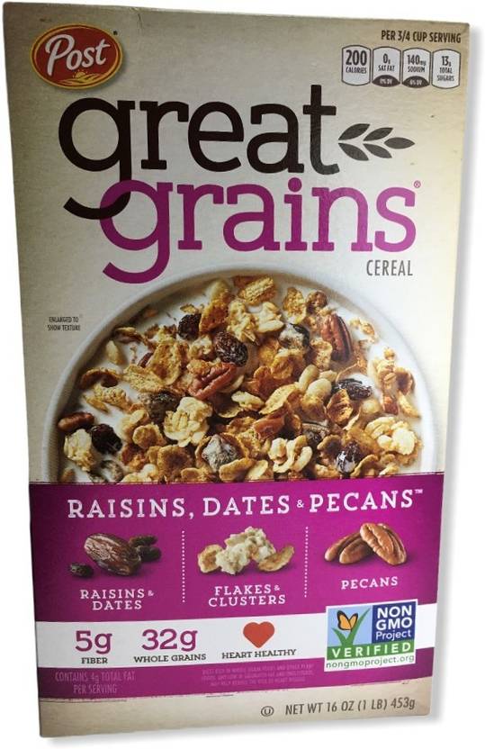 post Great Grains Raisin, Dates and Pecans Cereal 16 Oz Box Price in