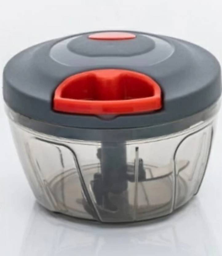 Krizler Manual vegetable chopper for kitchen appliance with 3 Sharp Blades, Food Chopper for