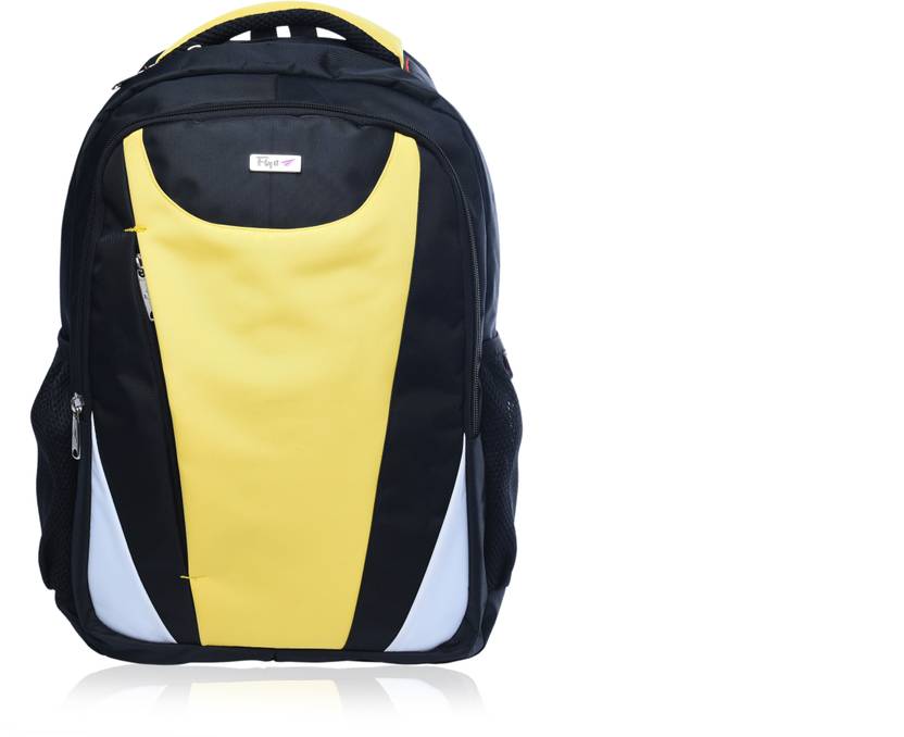 FLYIT 16 inch Laptop Backpack Yellow, Black Price in India
