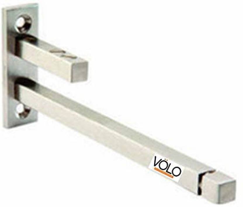 Volo F Type Glass Shelf Bracket Square 4 Inches 4 INCH, 1.5 inch Shelf Bracket Price in India