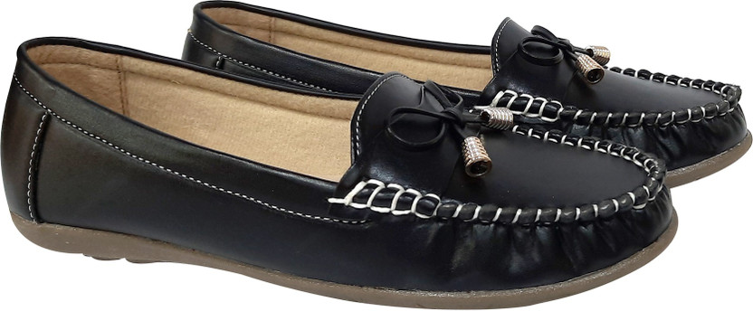 Flat Faux Leather Loafers For Women 