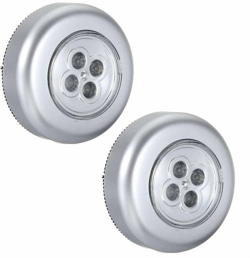 GRAYLEAF 2 LED Touch Self Stick and Click Lights Push On/Off Light