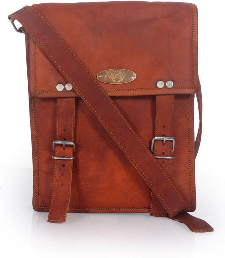 Creative Art And Craft Brown Sling Bag CROSS BODY Messenger BAG