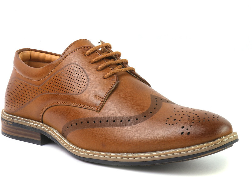 TAN Brogue Casual Shoes for Men Brogues 