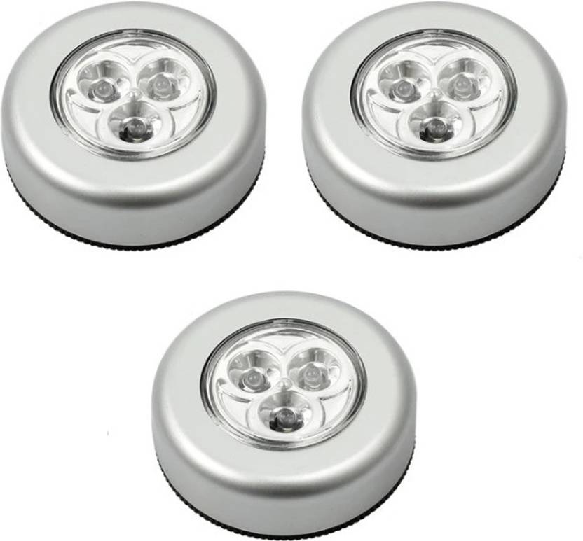 GRAYLEAF Stick & Click LED Push Lights Self Adhesive Battery Operated