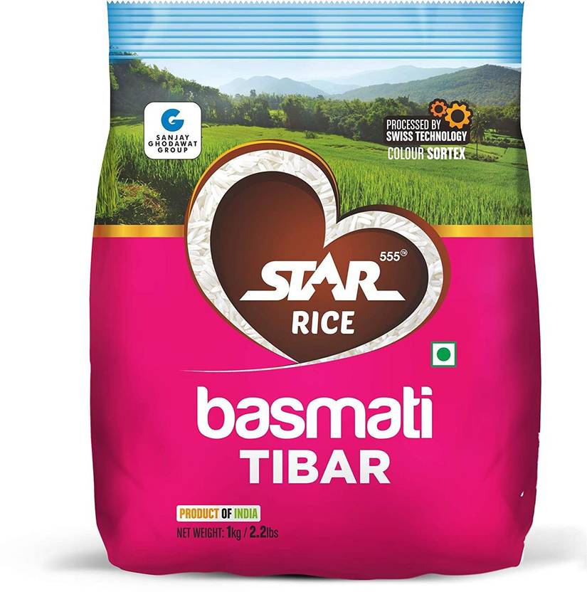 STAR 555 Basmati Tibar, 1 Kg Basmati Rice (Long Grain, Raw) Price in