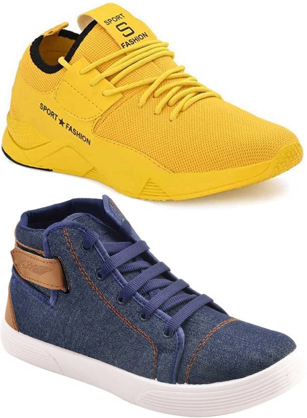 BERSACHE Pack of 2 Combo(O)-1655-628 Running Shoes For Men - Buy ...