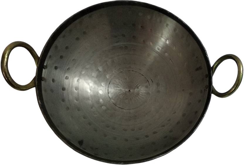 be with nature Pure Iron Kadai Hand Hammered. Deep Bottom Fry Pan