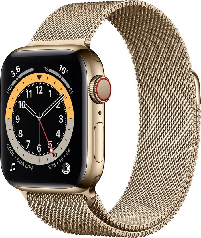 APPLE Watch Series 6 GPS + Cellular 40 mm Gold Stainless Steel Case with Gold Milanese Loop