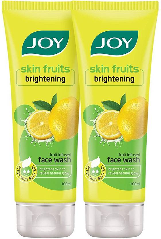 Joy Skin Fruits Brightening Face wash (2x100ml) Men & Women All Skin