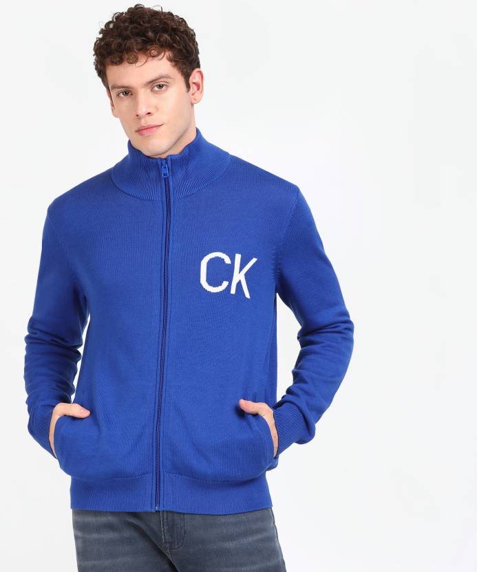 Calvin Klein Jeans Full Sleeve Solid Men Cardigan Jacket - Buy Calvin Klein  Jeans Full Sleeve Solid Men Cardigan Jacket Online at Best Prices in India  