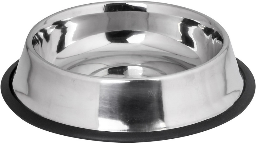 CIBO High Quality Stainless Steel Dog Bowl for Adult Dog Round Steel Pet Bowl(1650 ml Silver)