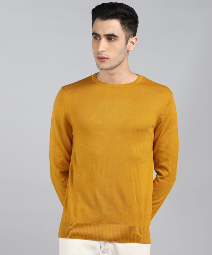 NUMERO UNO Solid Crew Neck Casual Men 