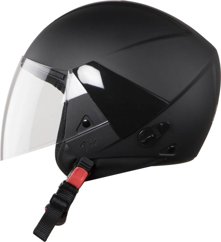 Steelbird SBH5 7Wings Vic Open Face Helmet in Glossy Volcano Black