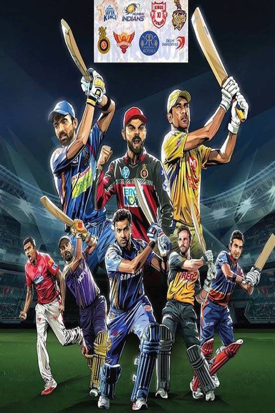 Poster of IPL 2020 Team Cricket Team Poster Wall Decoration Poster