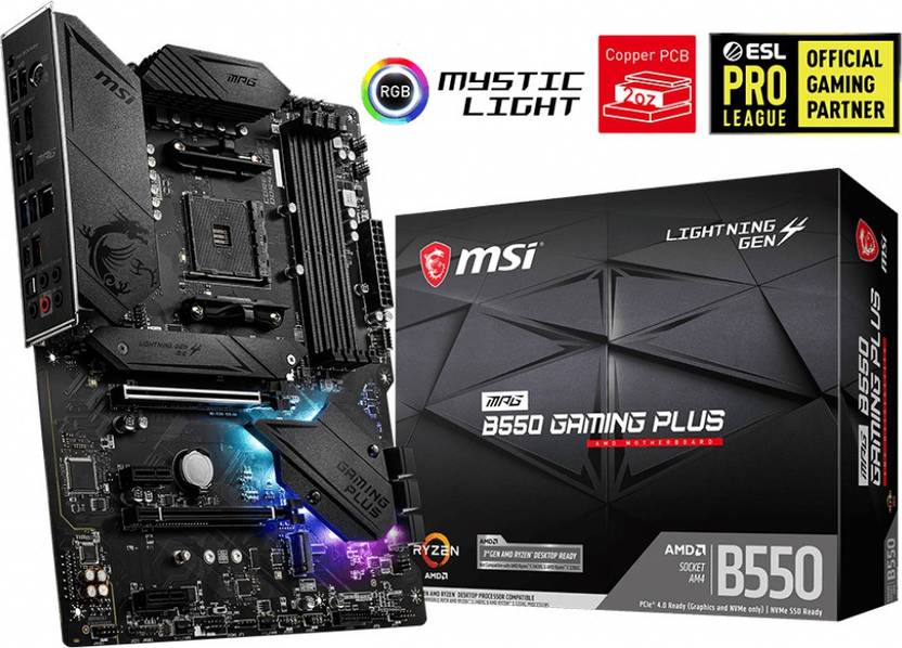 MSI MPG B550 GAMING PLUS ATX AM4 Gaming Motherboard - MSI : Flipkart.com