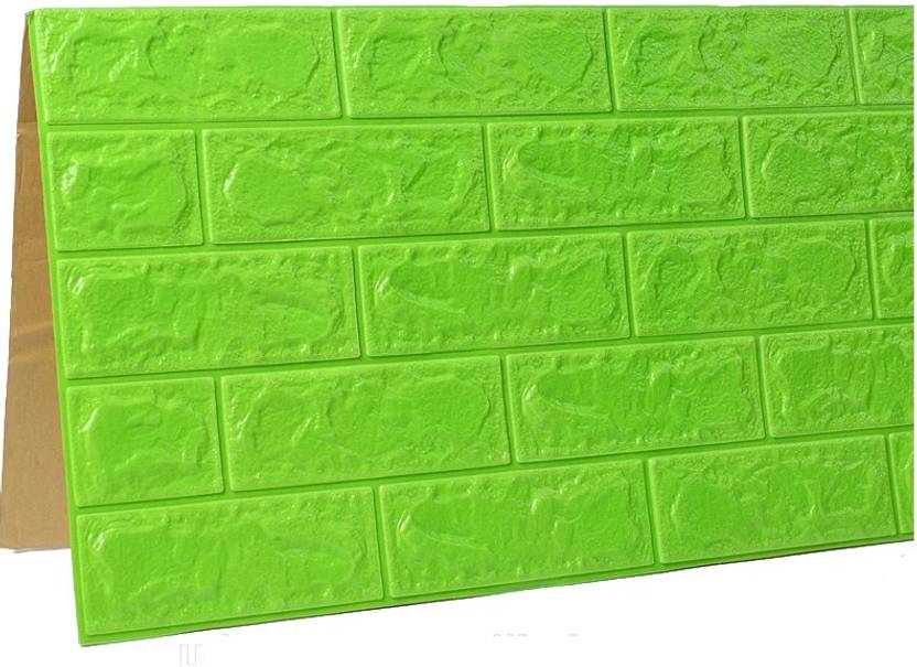 ODELEE 3D FOAM BRICK WALL STICKER SKY BLUE( PACK OF 1 PCS ) Price in